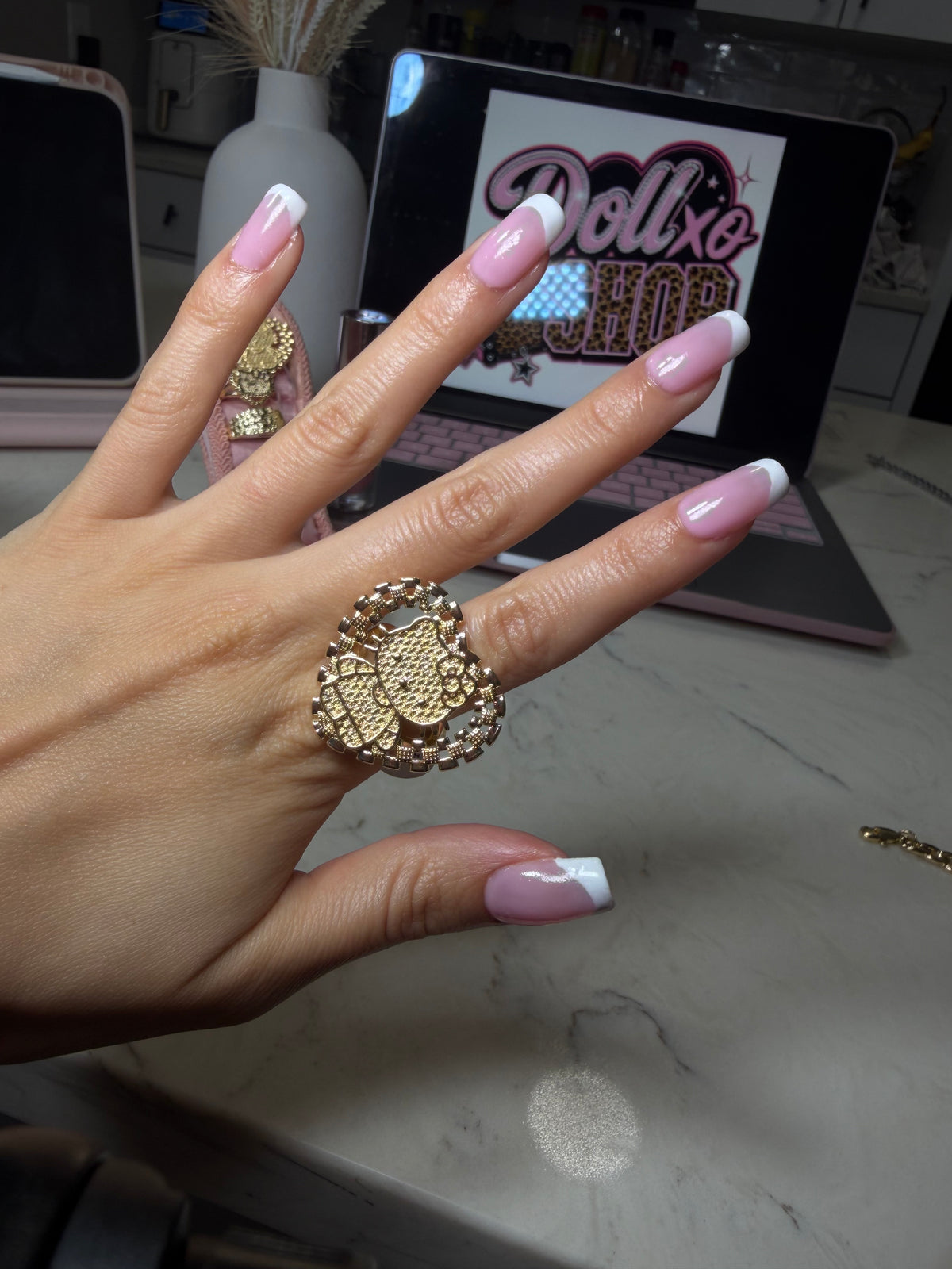 Kitty Heart Ring
